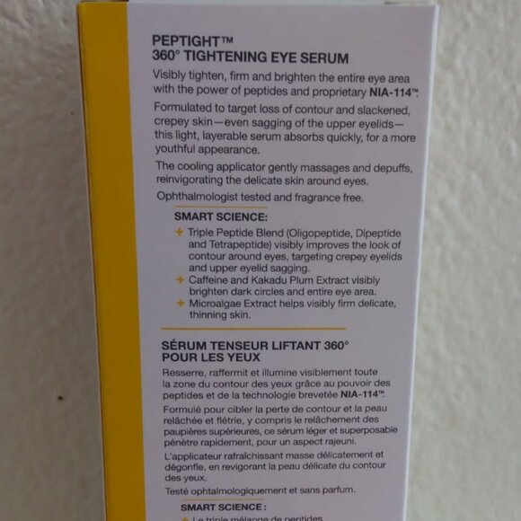 💛💛BNIB STRIVECTIN TIGHTEN LIFT PEPTIGHT 360 EYE SERUM FULL SIZE - Picture 4 of 7